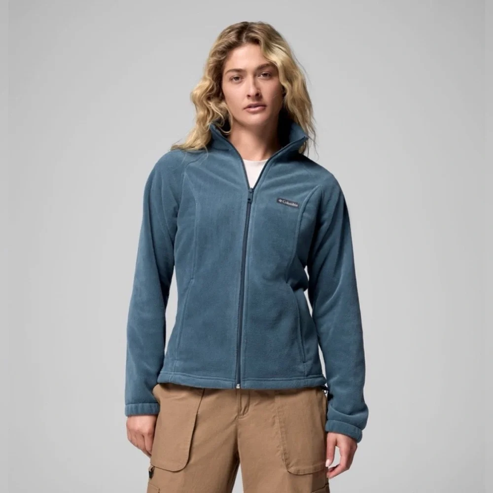 Columbia Benton Springs Full Zip Fleece‎ Jacket Blue Womens Large